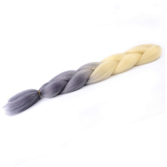 5 packs of Blonde grey  ombré braiding hair *NWT*